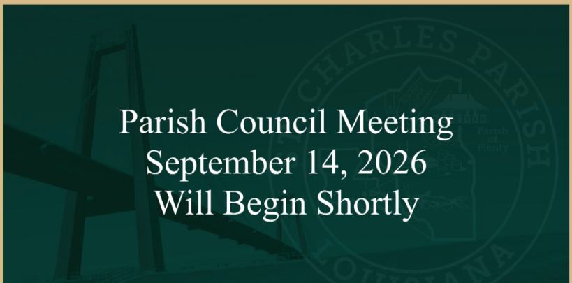 Thumbnail image for St. Charles Parish Council Meeting Replay | September 14, 2026